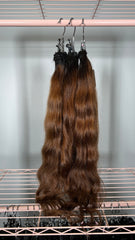 Set 4 - Natural straight x3 - Raw indo bundles custom colored