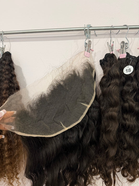 Set 3 - Brown Raw Indian with frontal