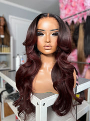 Designer Scarlet - Burgundy Auburn - 6x6 HD - Supreme - Medium