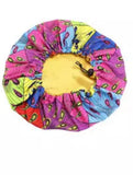 The adjustable 3 - Adjustable satin bonnet with prints