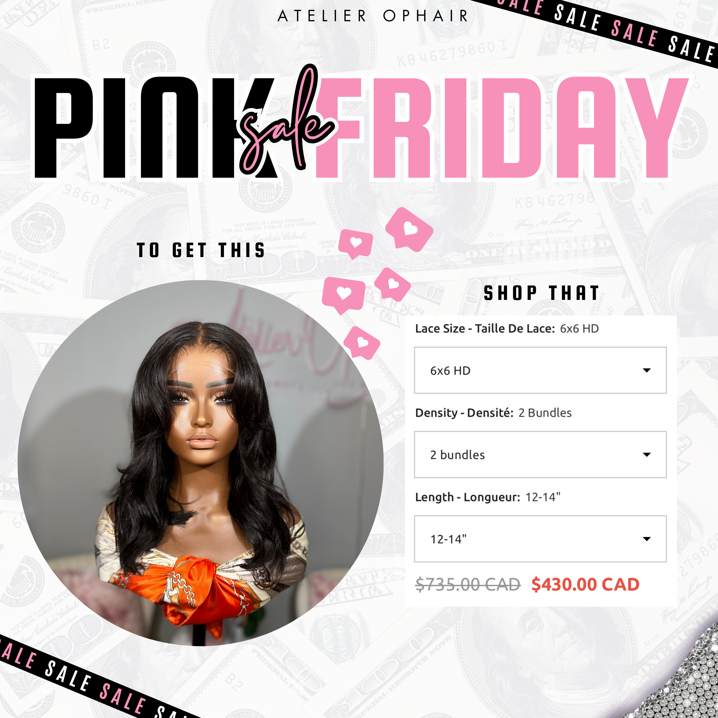 Pink Friday - Raw classic unit Pre-Order - All sizes, 5 lengths