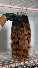 Set 2 - Wavy x3 - Raw indo bundles custom colored