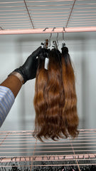 Set 5 - Natural straight x3 - Raw indo bundles custom colored
