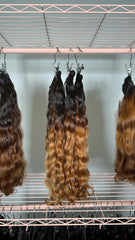 Set 1 - Wavy x3 - Raw indo bundles custom colored