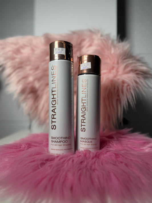 Set Straightlines : Smoothing Shampoo+ Smoothing Masque