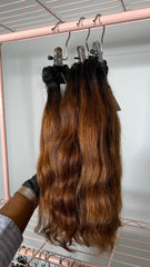 Set 5 - Natural straight x3 - Raw indo bundles custom colored