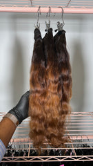 Set 2 - Wavy x3 - Raw indo bundles custom colored