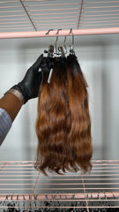 Set 5 - Natural straight x3 - Raw indo bundles custom colored