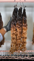 Set 1 - Wavy x3 - Raw indo bundles custom colored