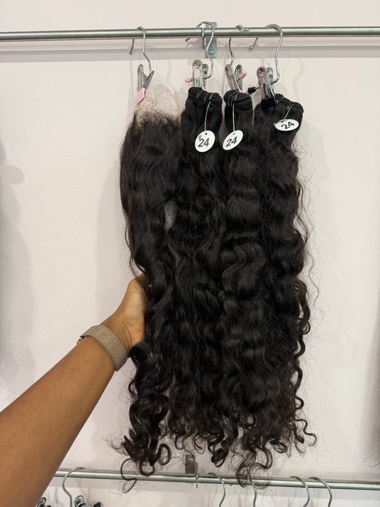 Set 4 - Raw Indian with closure