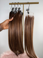 DESIGNER BUNDLES + LACE - NATURAL STRAIGHT - RAW