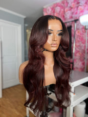 Designer Scarlet - Burgundy Auburn - 6x6 HD - Supreme - Medium