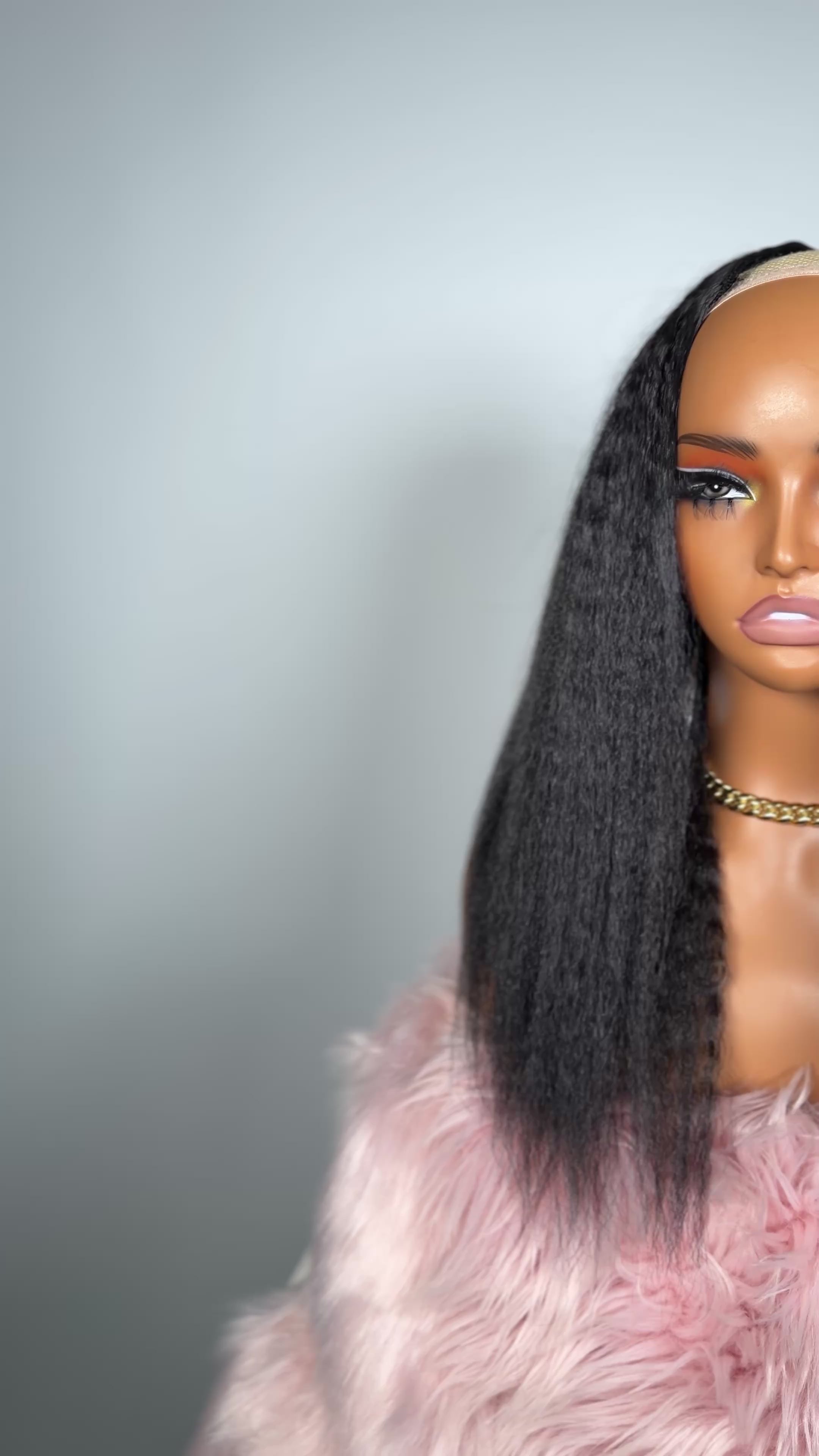 Nandy Jet Black - Signature - V-Part Half-Wig