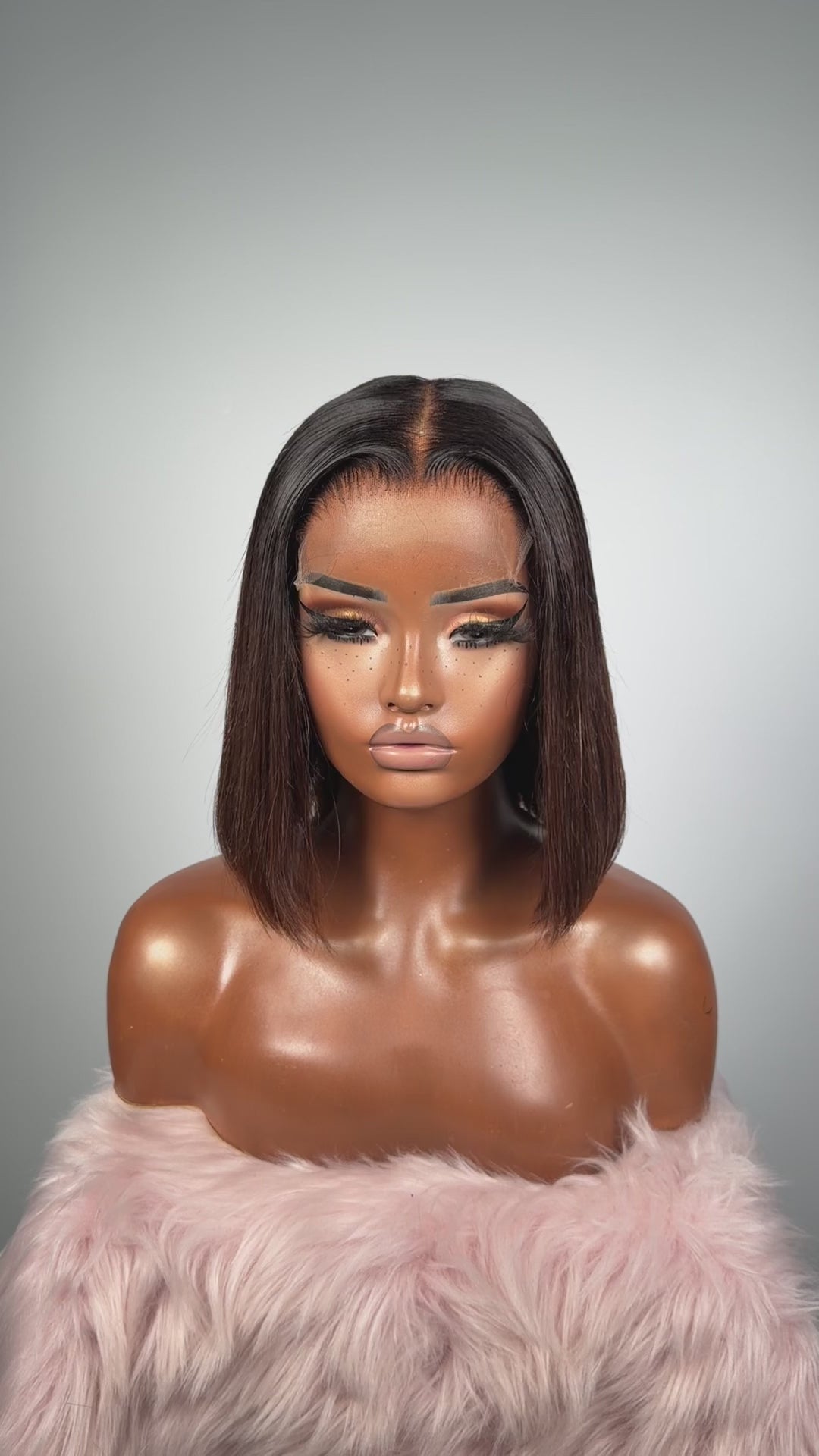 Sarai Brown Bob - Signature Virgin - Medium - 5x5 HD