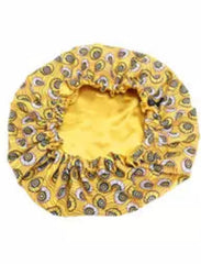 The adjustable 3 - Adjustable satin bonnet with prints