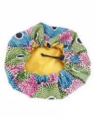 The adjustable 3 - Adjustable satin bonnet with prints